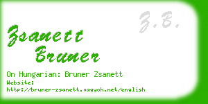 zsanett bruner business card